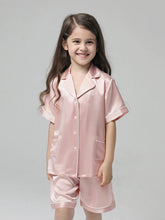 22 Momme Kids Short Silk Pajama Set For Boys And Girls - DIANASILK